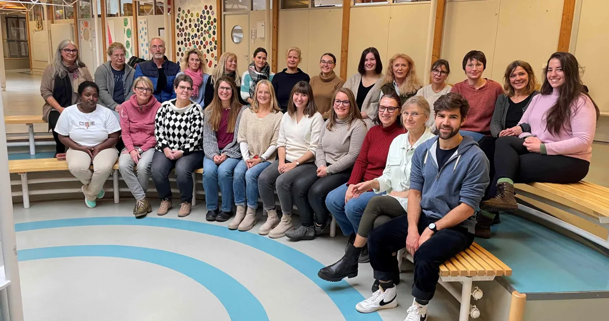 Gruppenfoto des Kollegiums der Franziskus-Schule